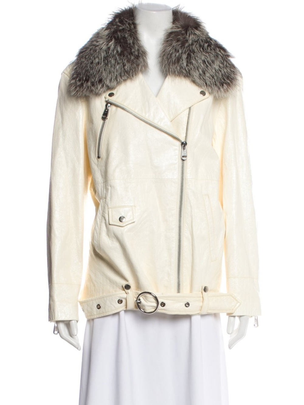 Cinq à Sept Lamb Leather Biker Jacket NWT (S)